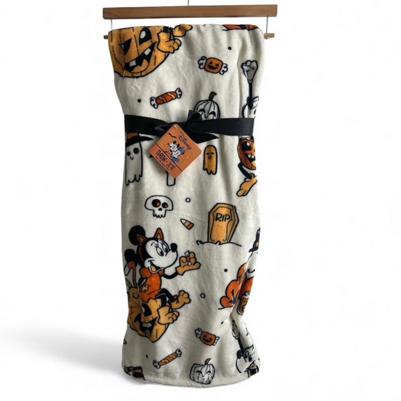 Disney Other - Disney Mickey Minnie 🎃 Halloween Plush Throw Blanket 60x70 NWT